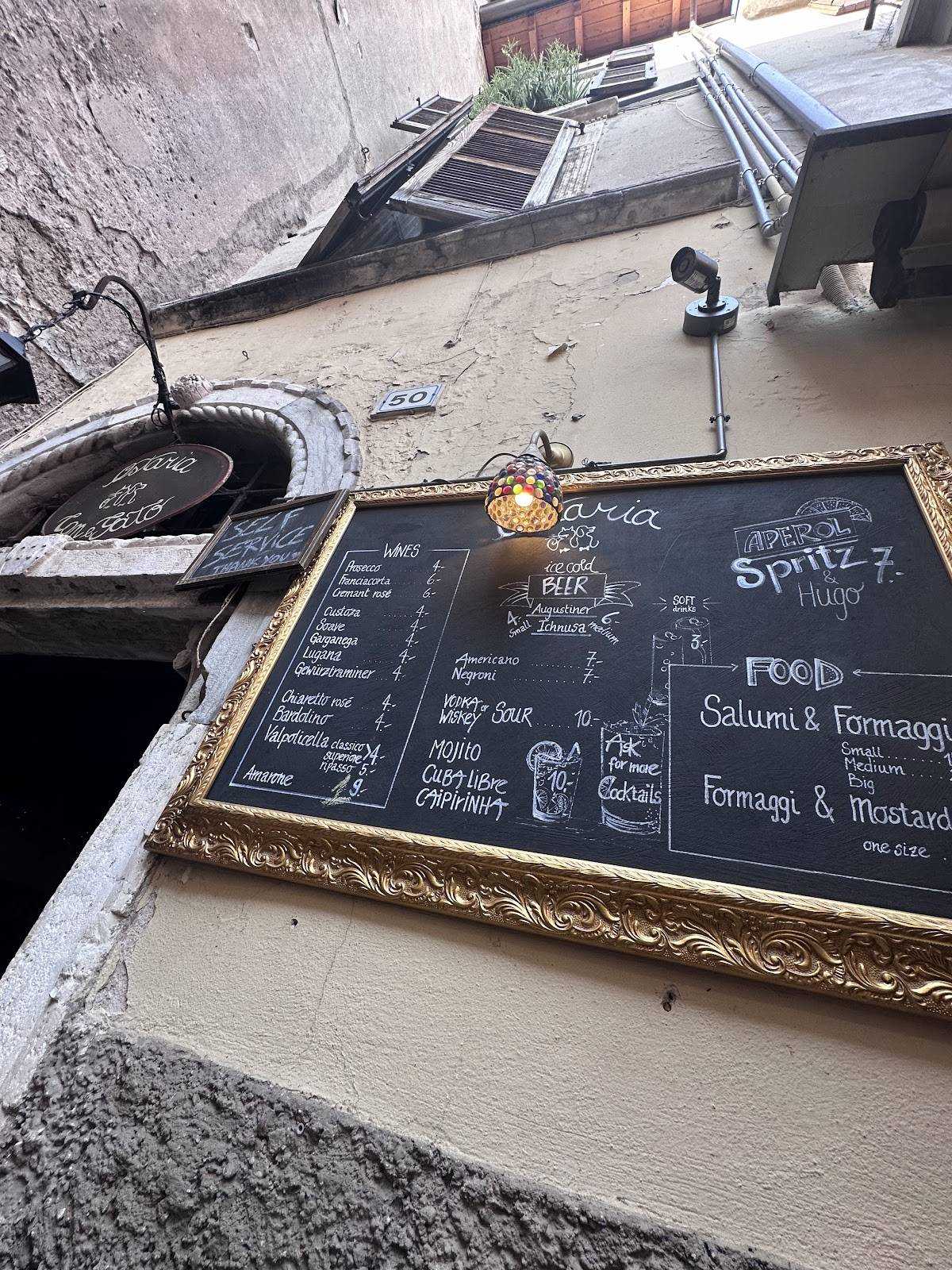 Menu di Osteria Can e Gato 