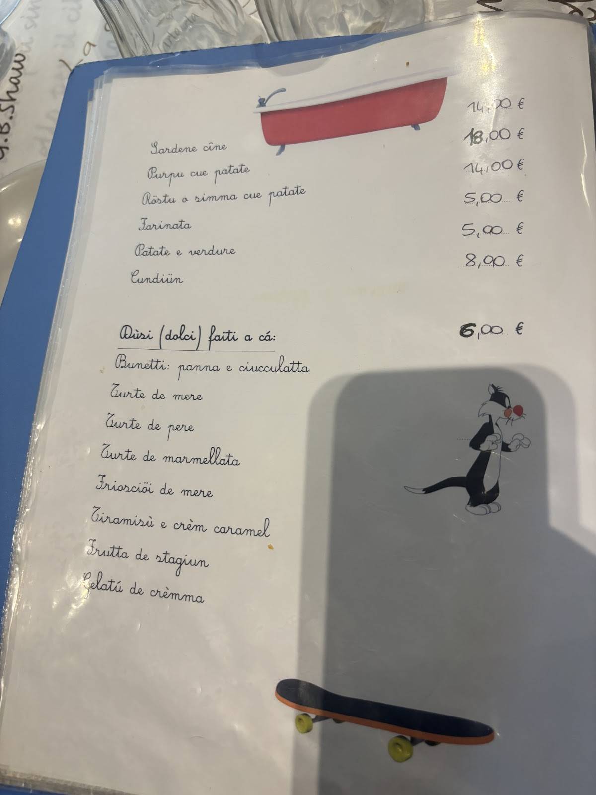 Menu di Osteria I Matetti 