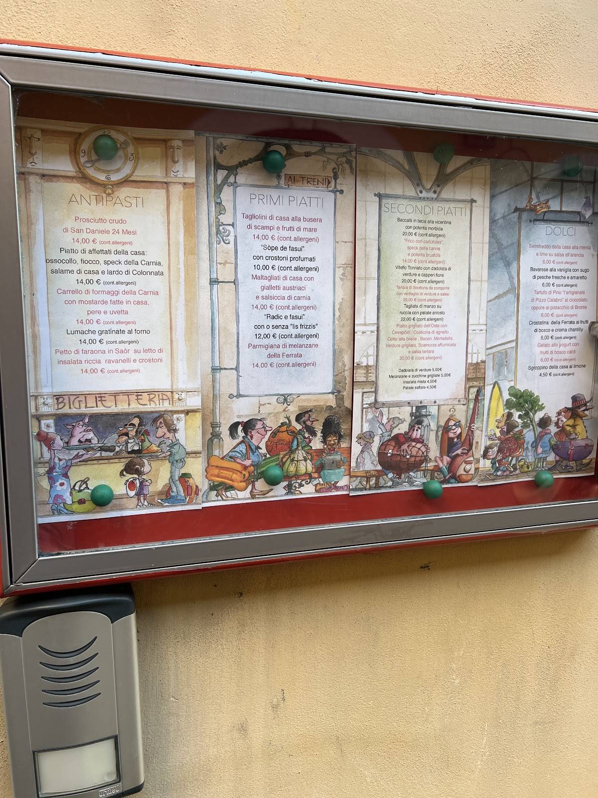 Menu di Osteria La Ferrata 