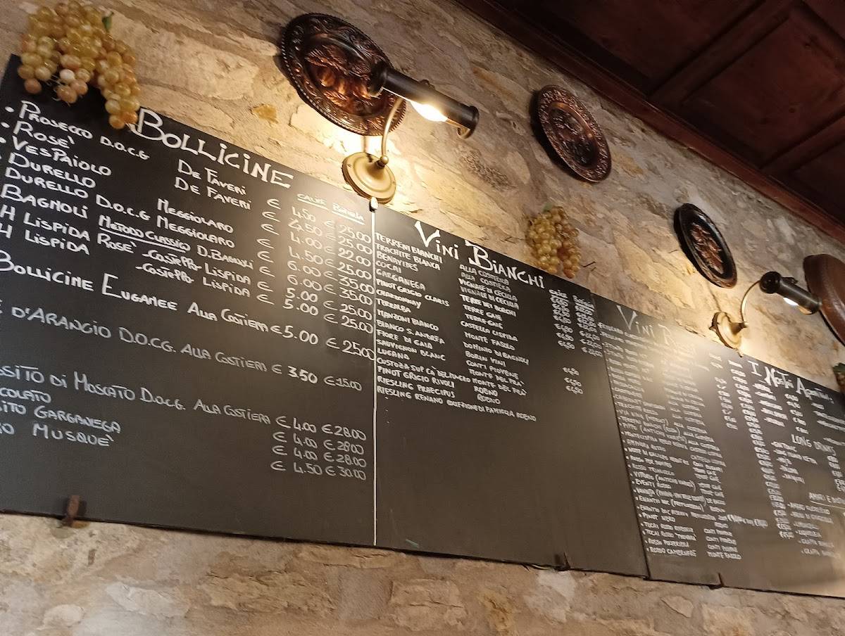 Menu di Osteria Al Guerriero 