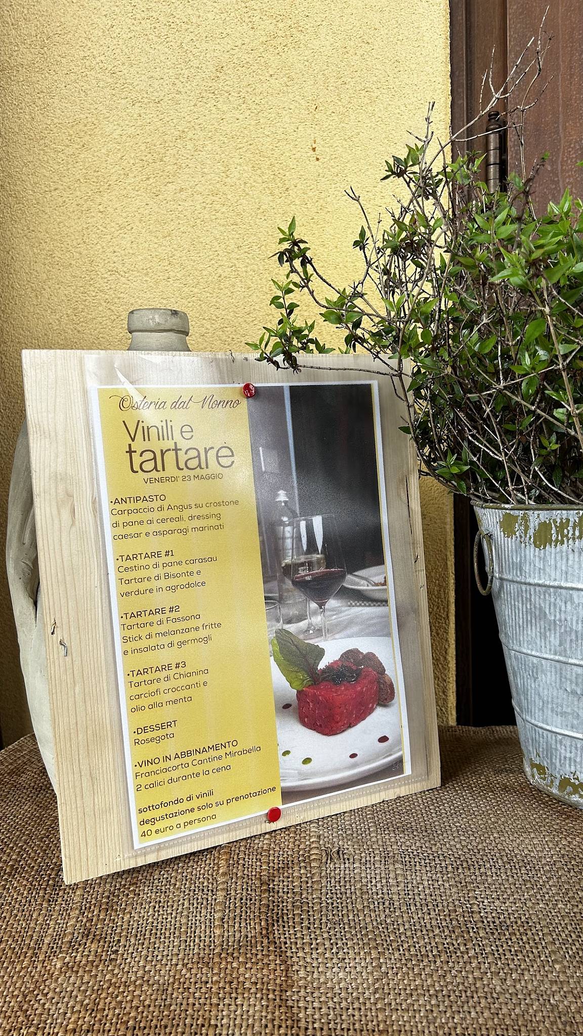 Menu di Osteria dal Nonno 