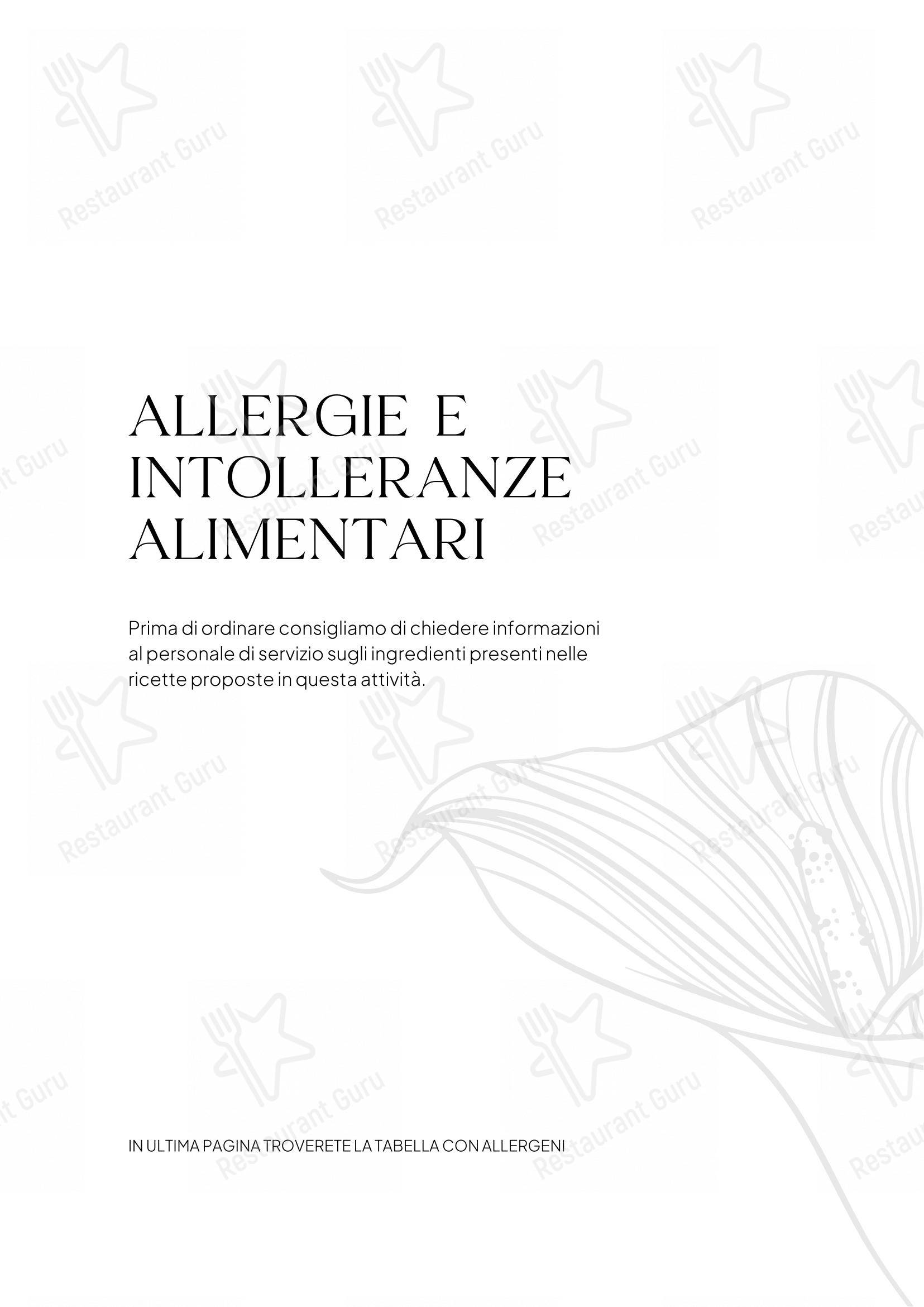 Menu di Osteria del Borgo Formigine - Menu bar