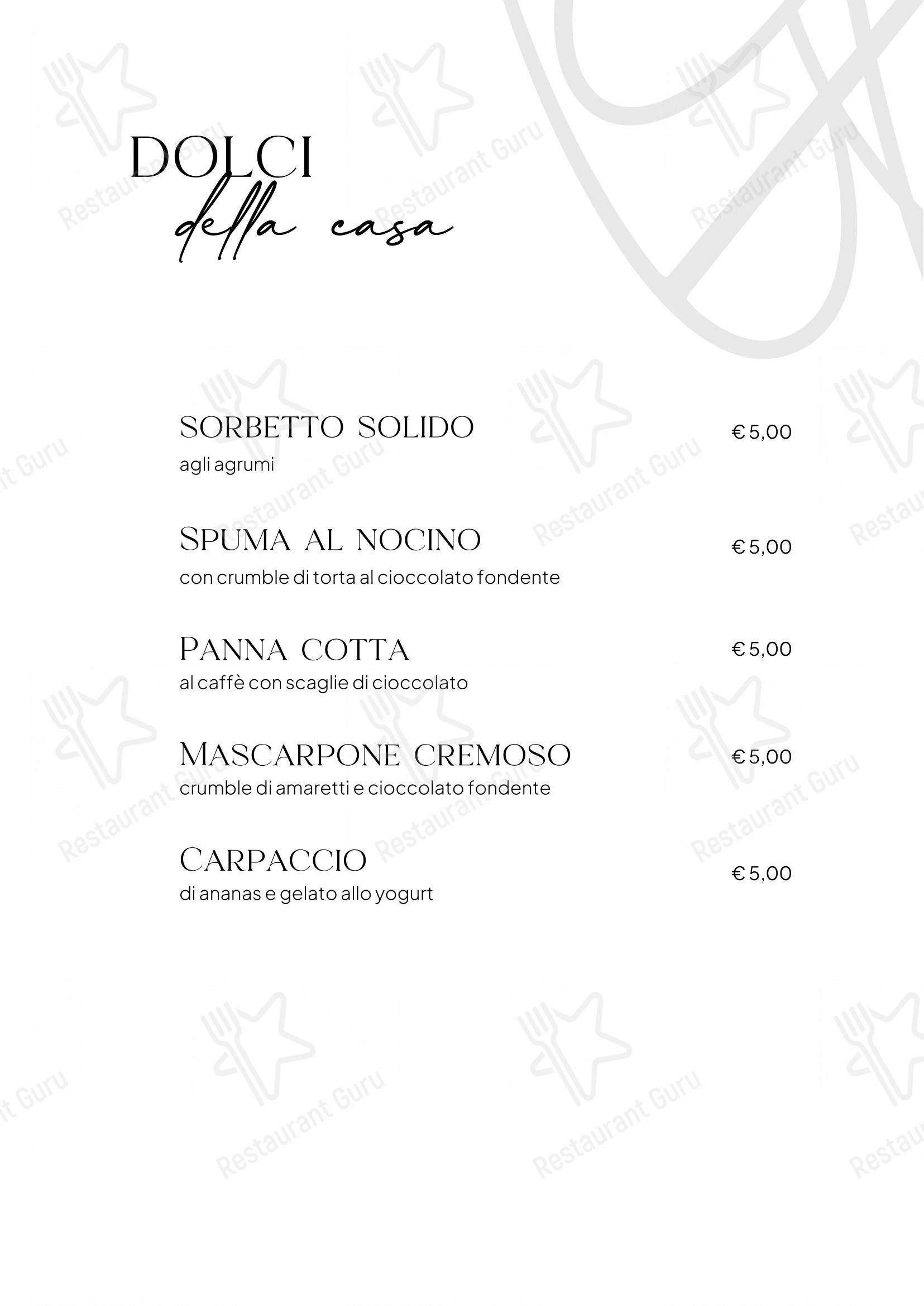 Menu di Osteria del Borgo Formigine - Menu bar