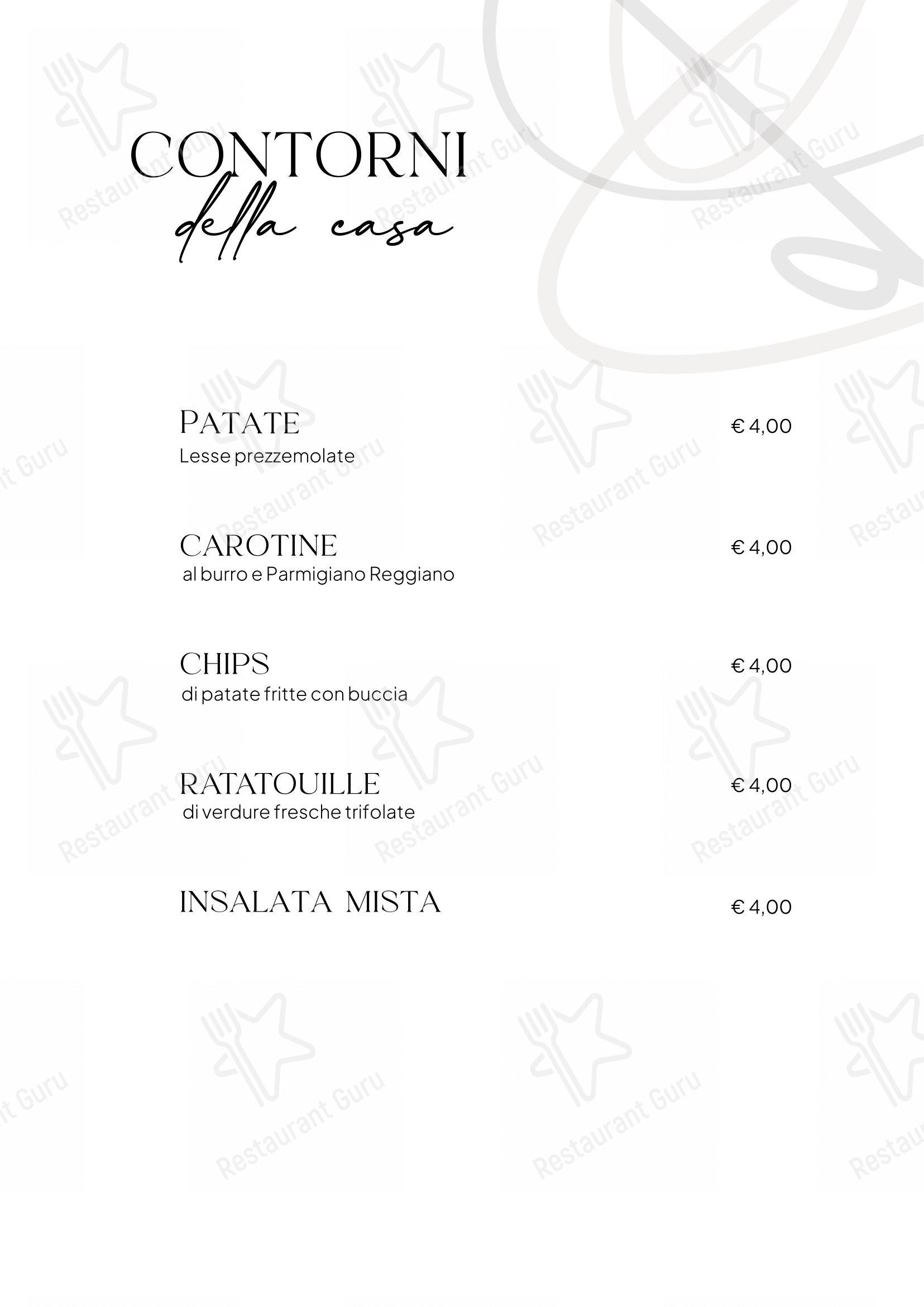 Menu di Osteria del Borgo Formigine - Menu bar