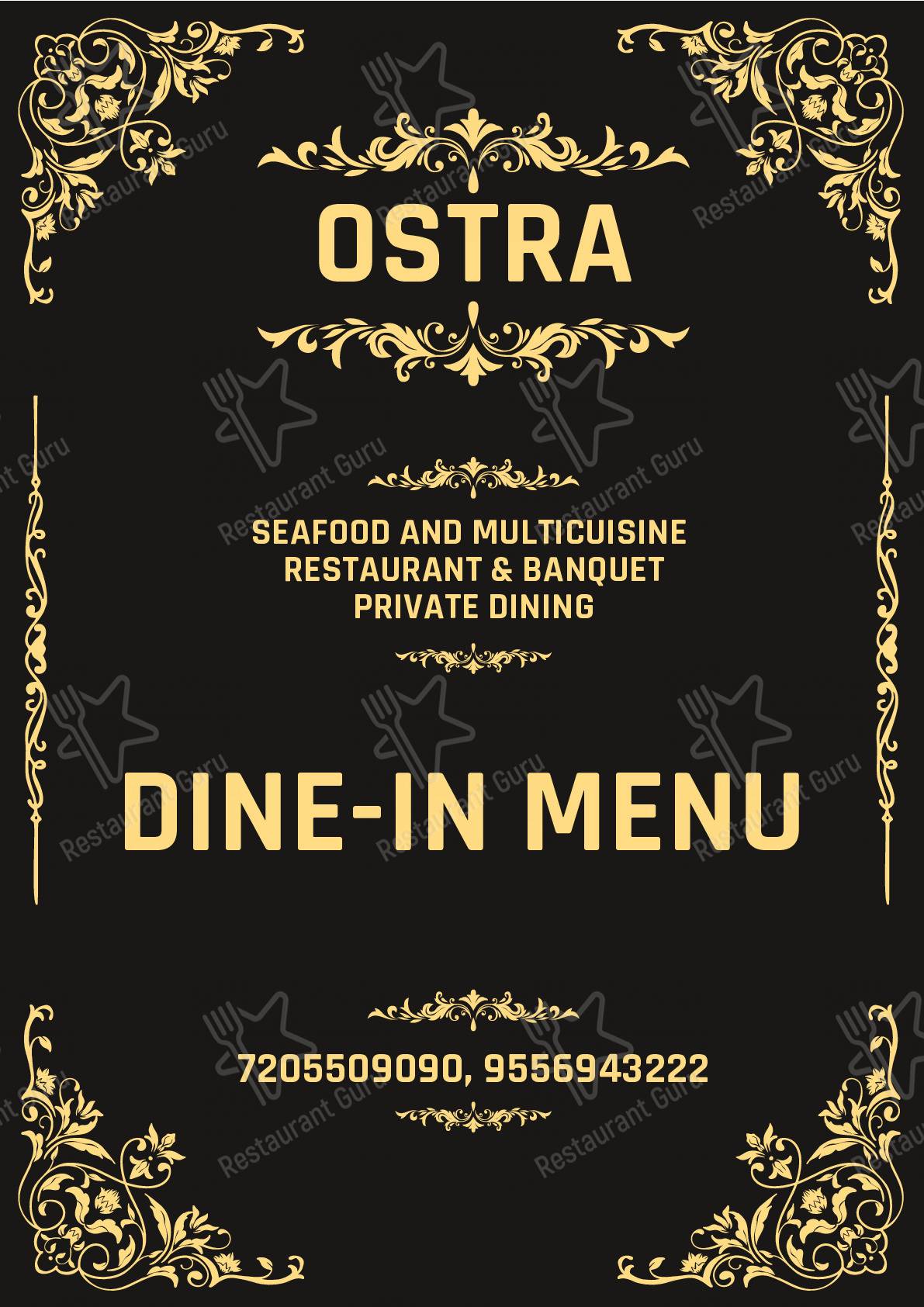 Check out the menu for Ostra