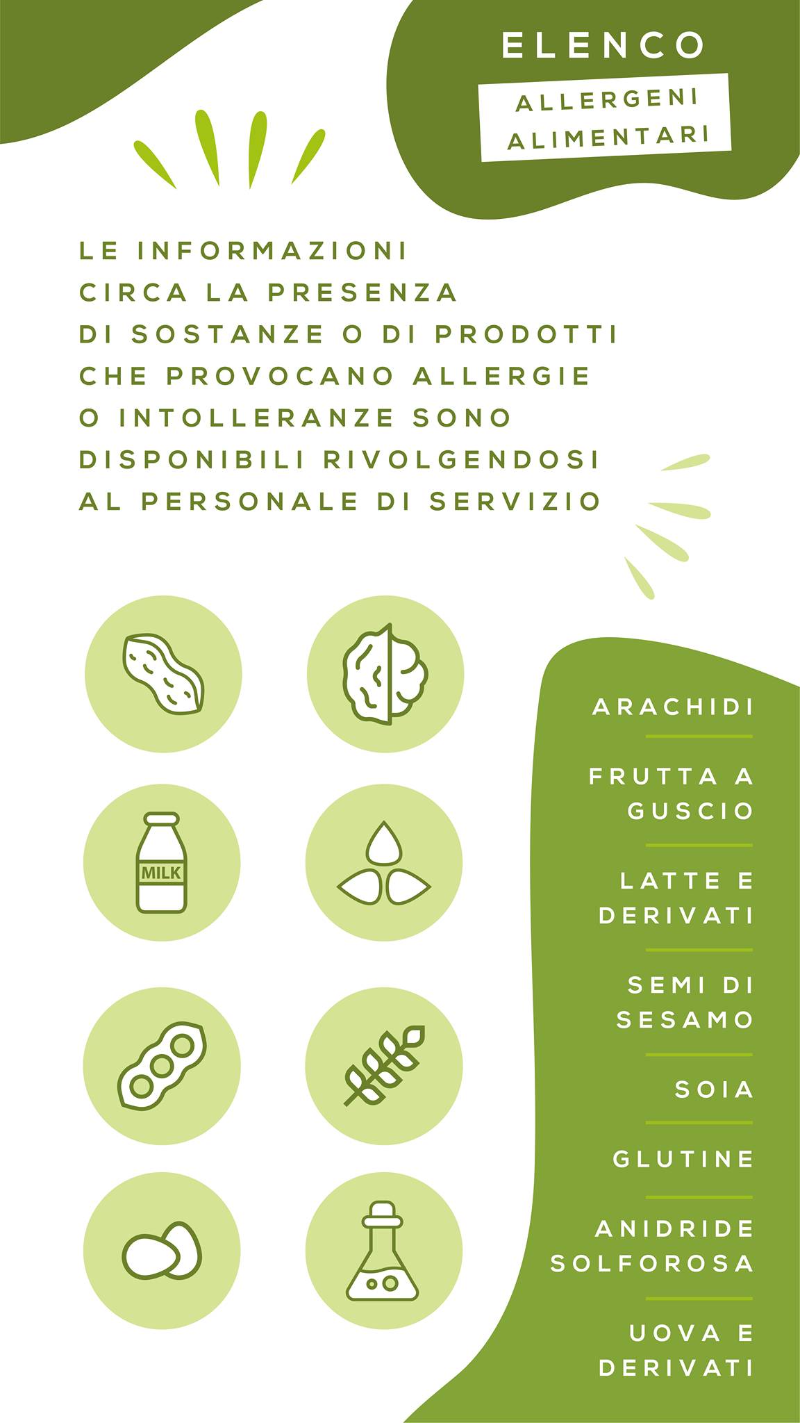 Menu di Chalet Valle Verde 