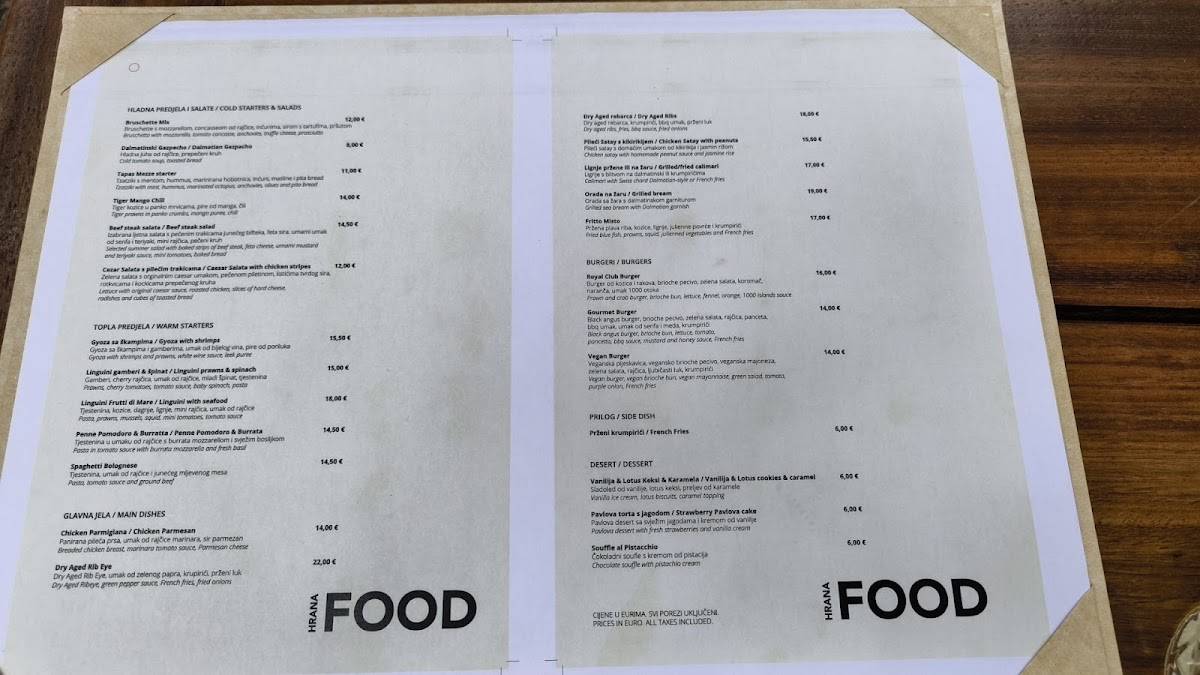 Menu di [PLACES] Beach Bar 