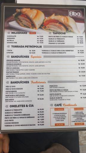 Padaria Nova Elba cardápio