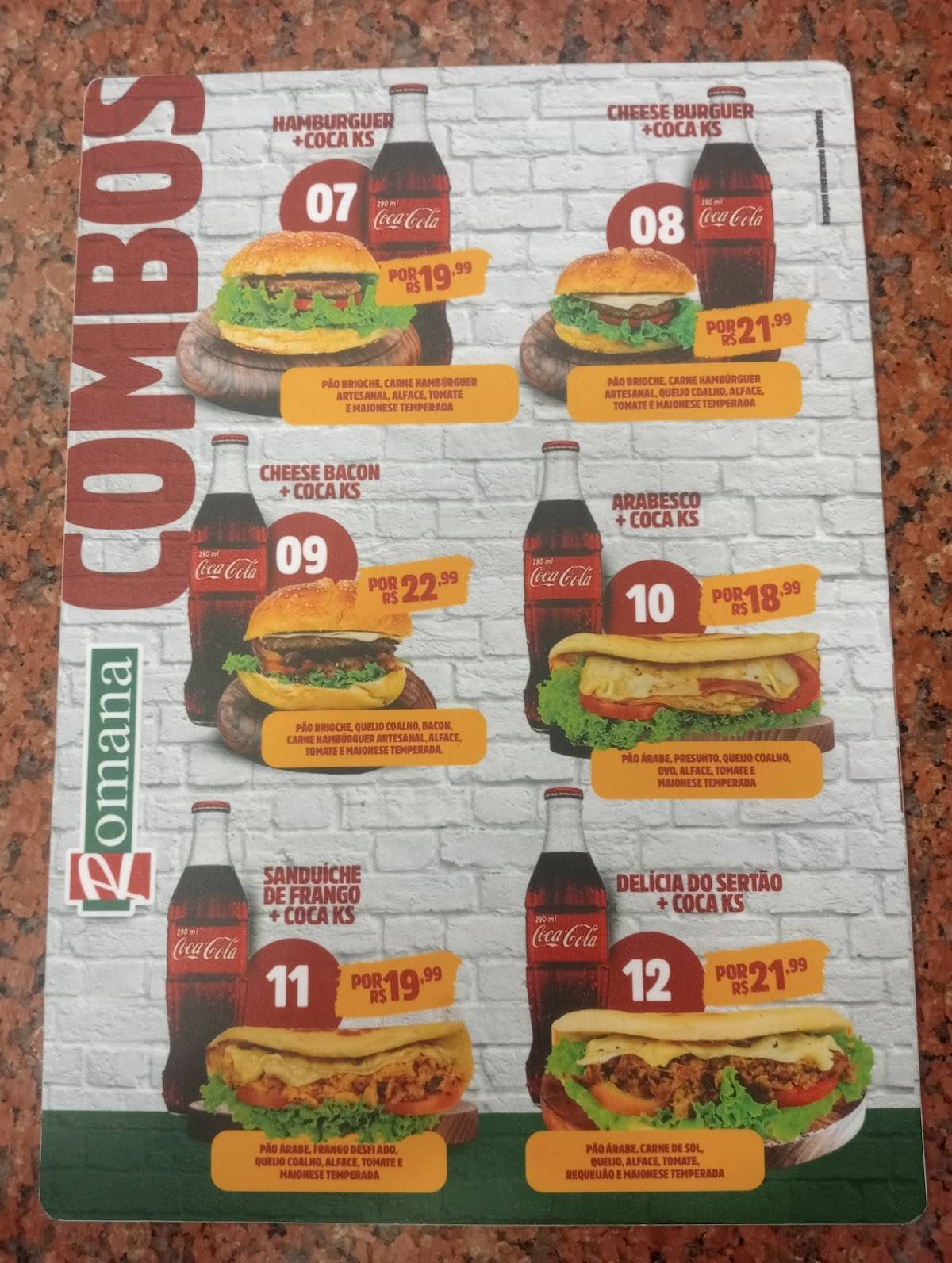 Padaria Romana (Centro) cardápio