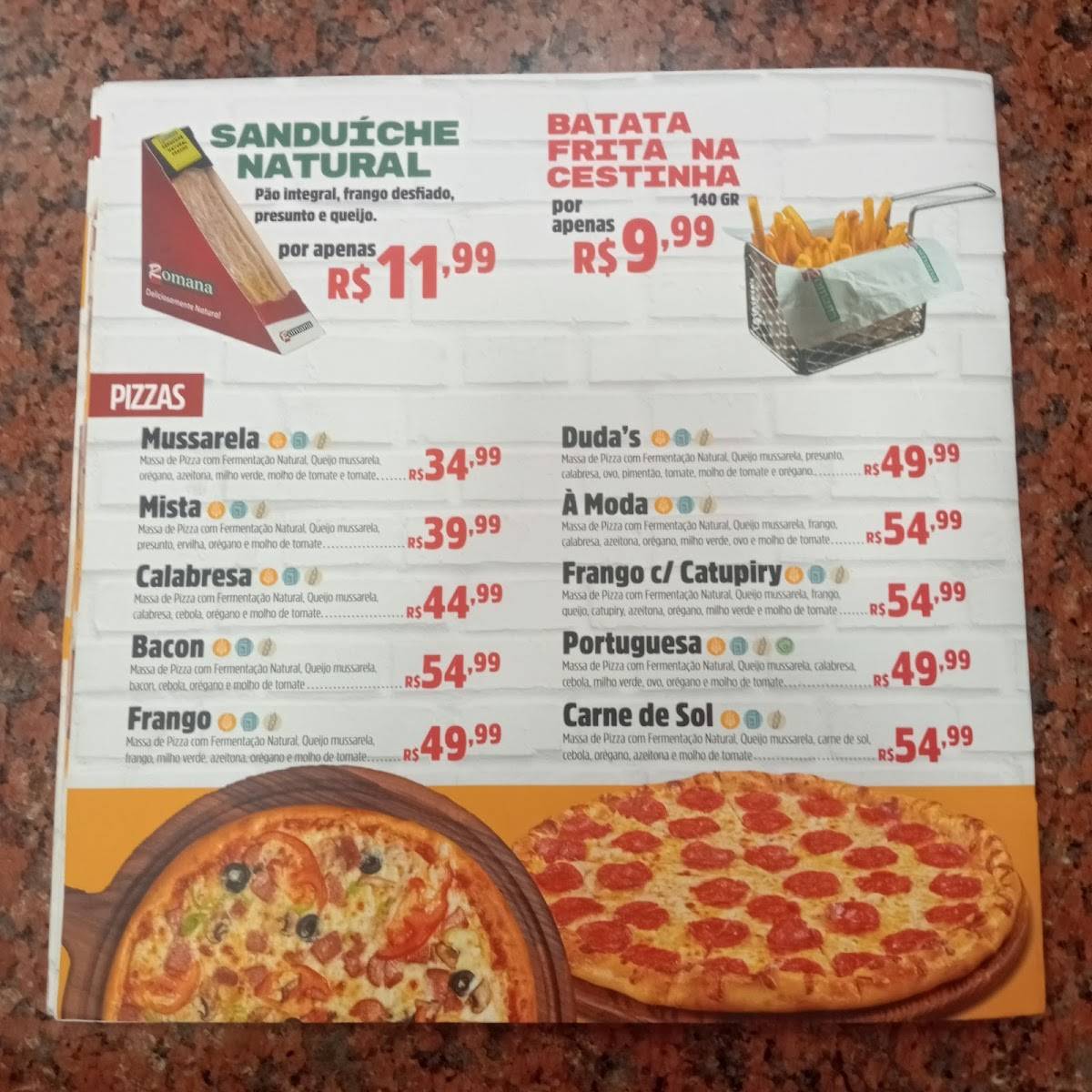 Padaria Romana (Centro) cardápio
