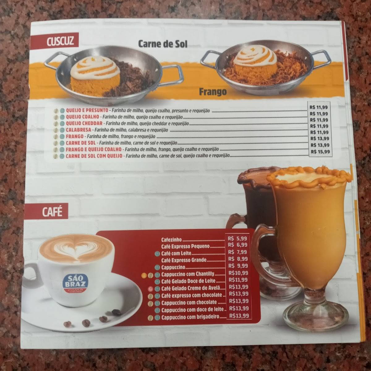 Padaria Romana (Centro) cardápio