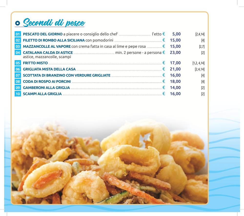 Menu di Ristorante Pizzeria Bella Napoli 