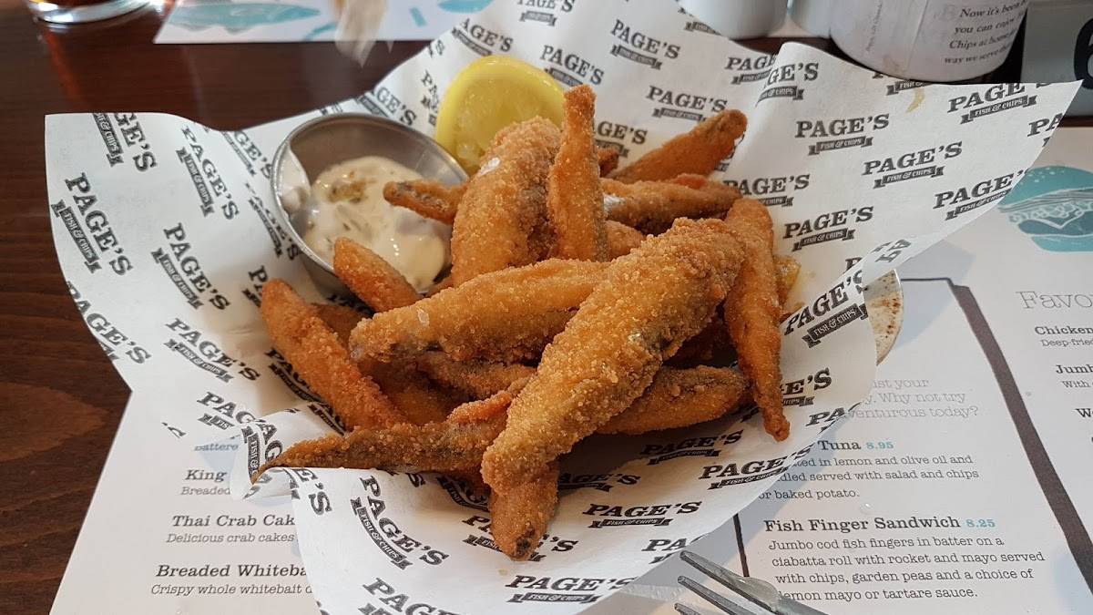 Menu at Page's Fish & Chips fast food, Cwmbran