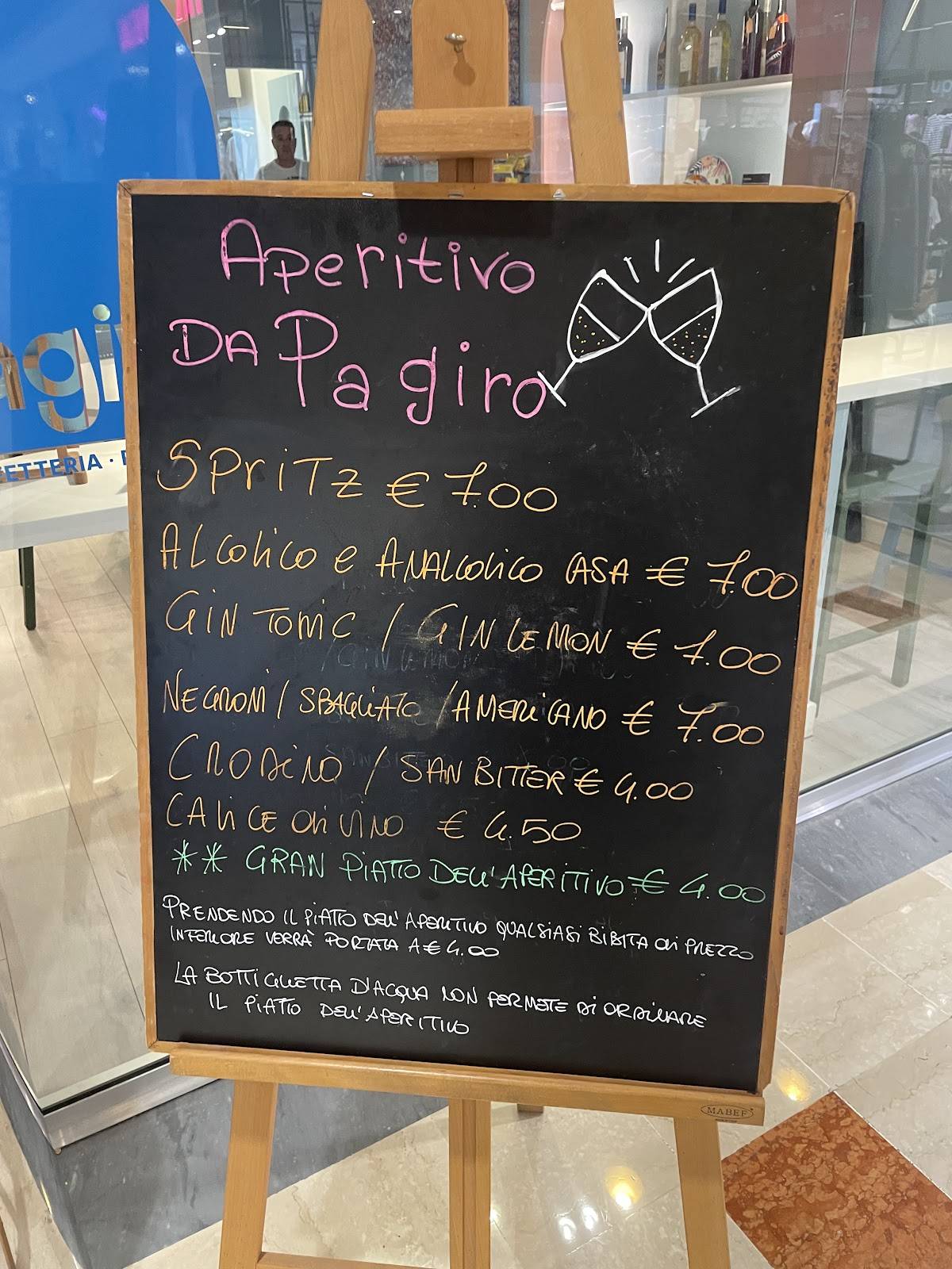 Menu di Pagiro Caffetteria 