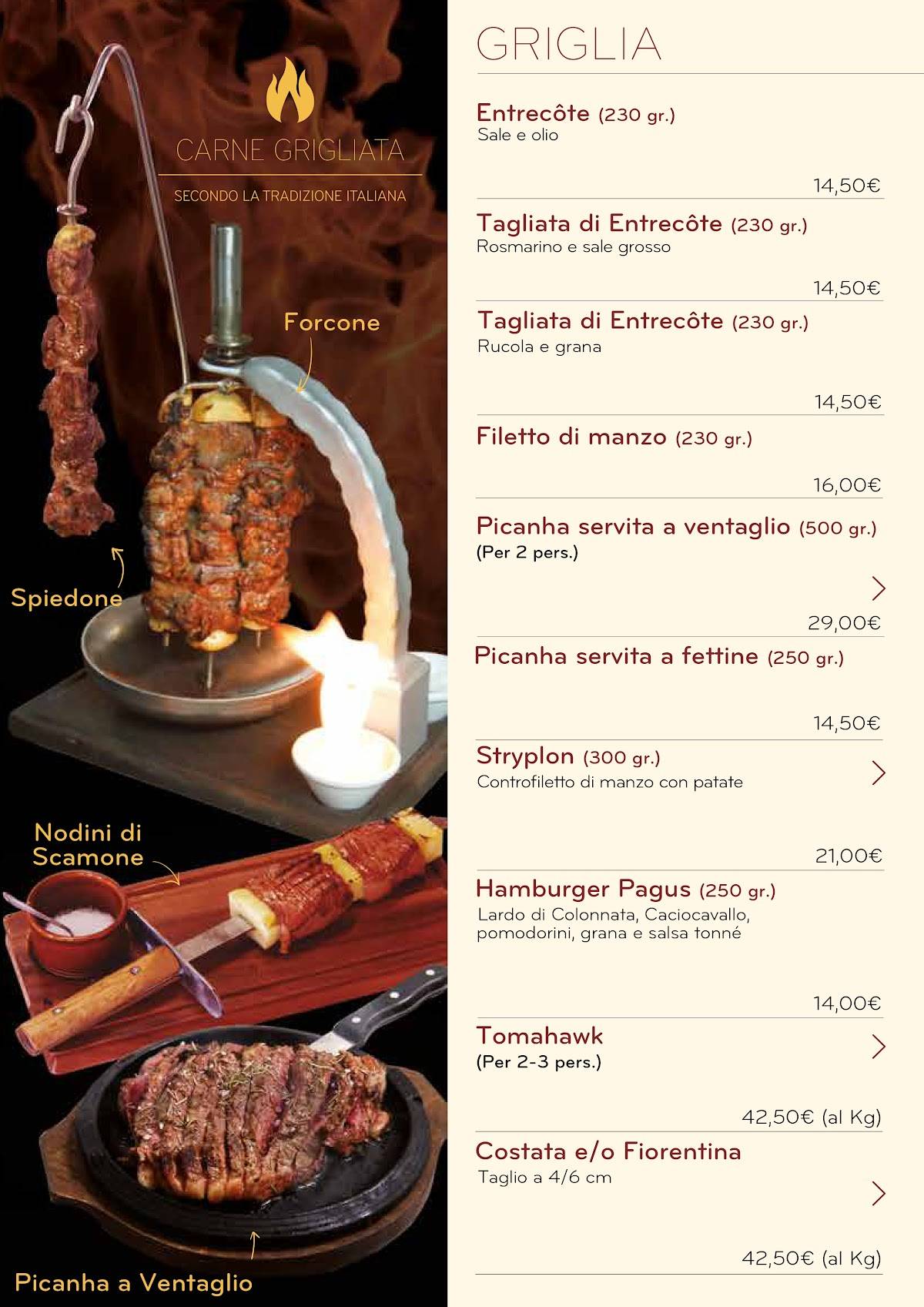 Menu di Pagus Ristoranti Catanzaro 