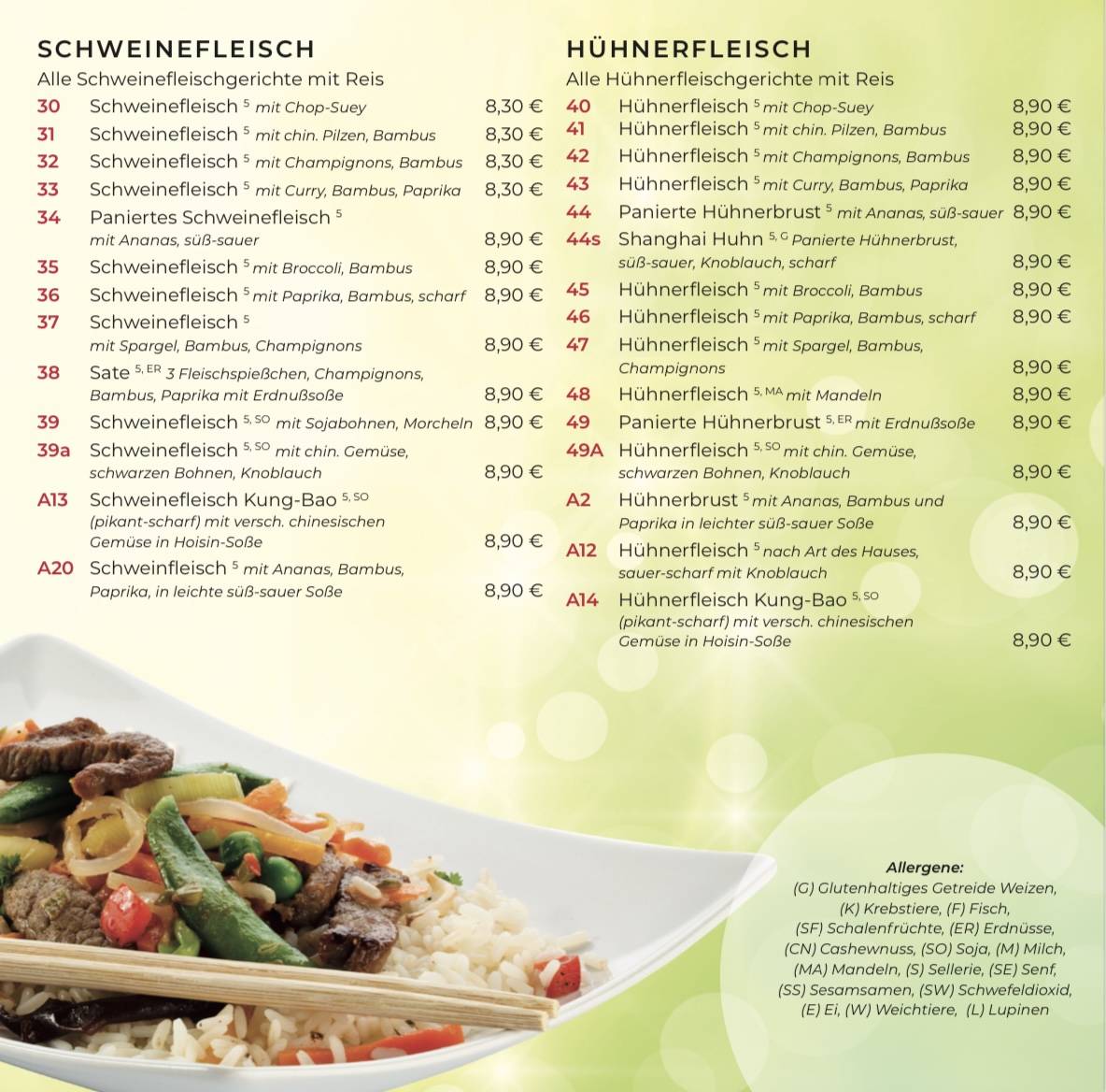 Menu de Panda Imbiss Lieferservice