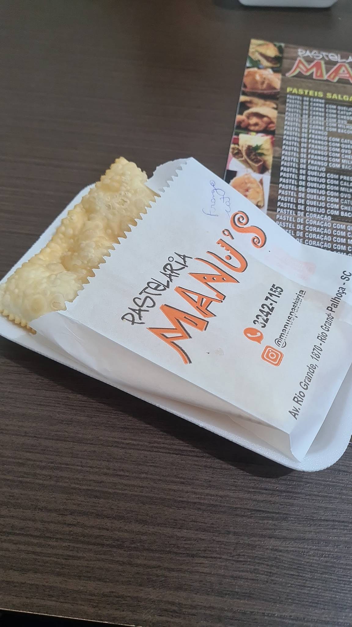 Pastelaria Manu's cardápio