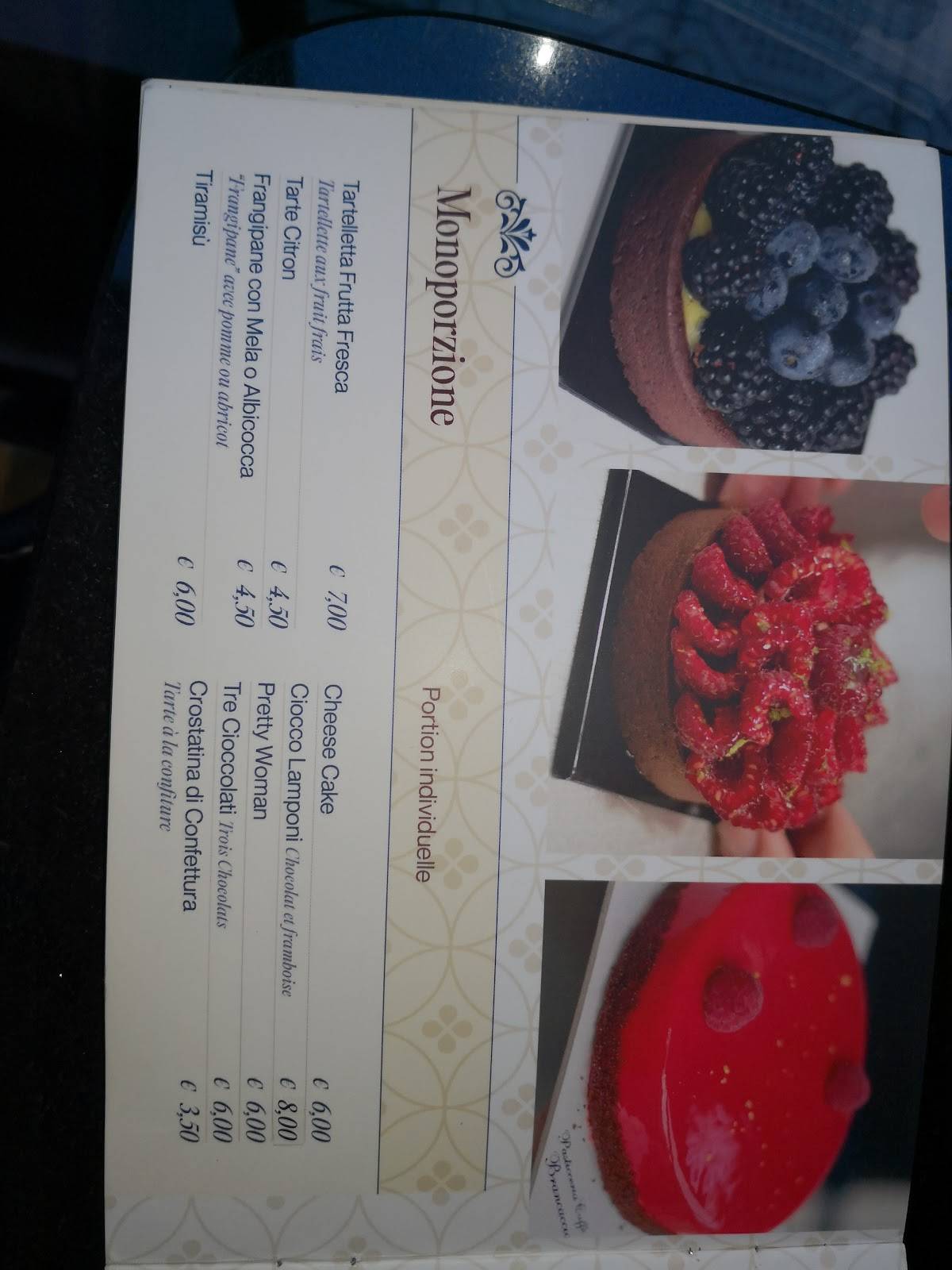 Menu di Pasticceria Caffè Brancaccio 