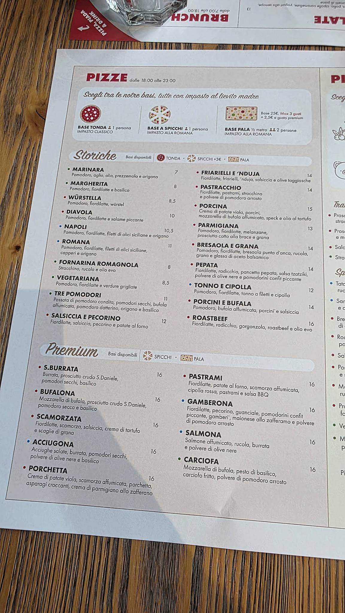 Menu di Pastrocchio 