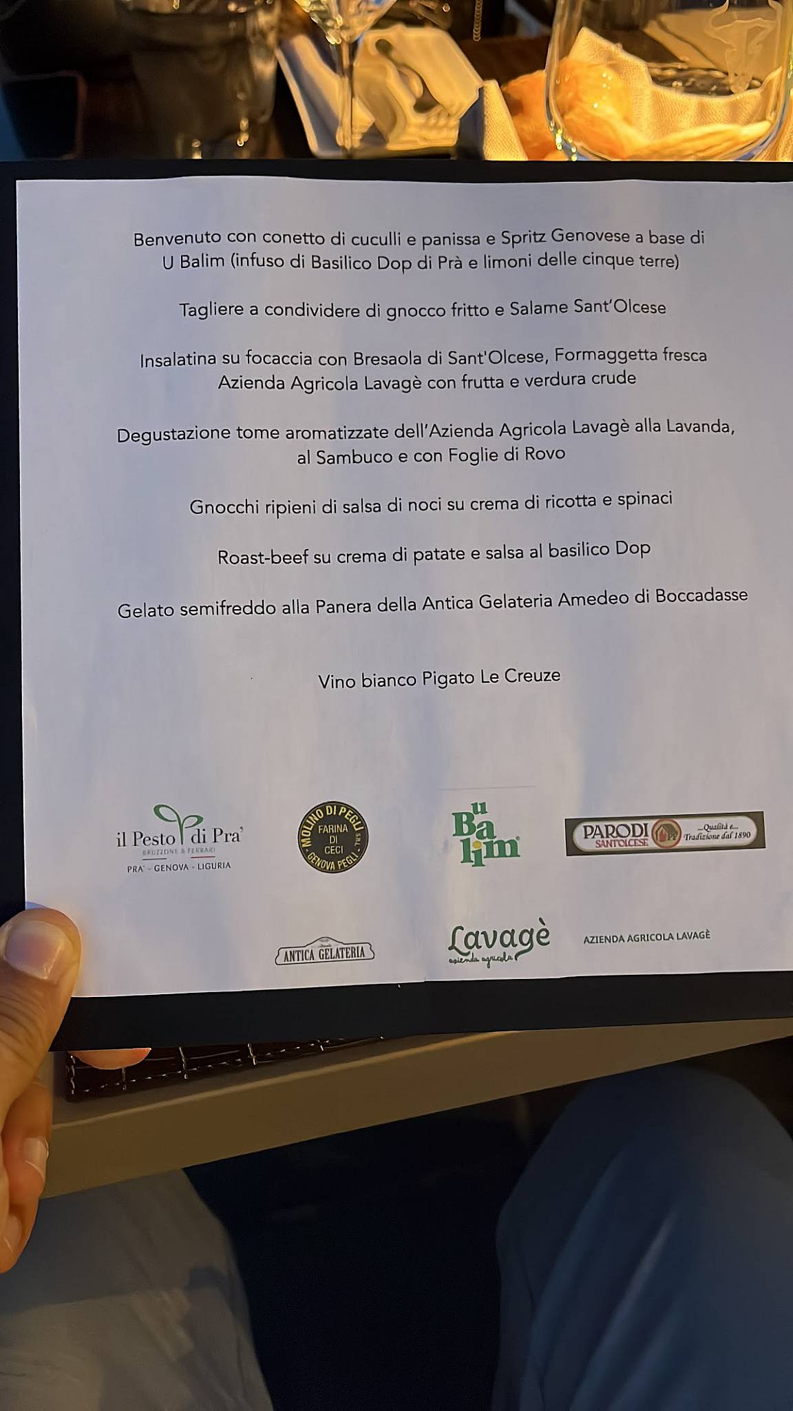 Menu di Patanegra Boccadasse 