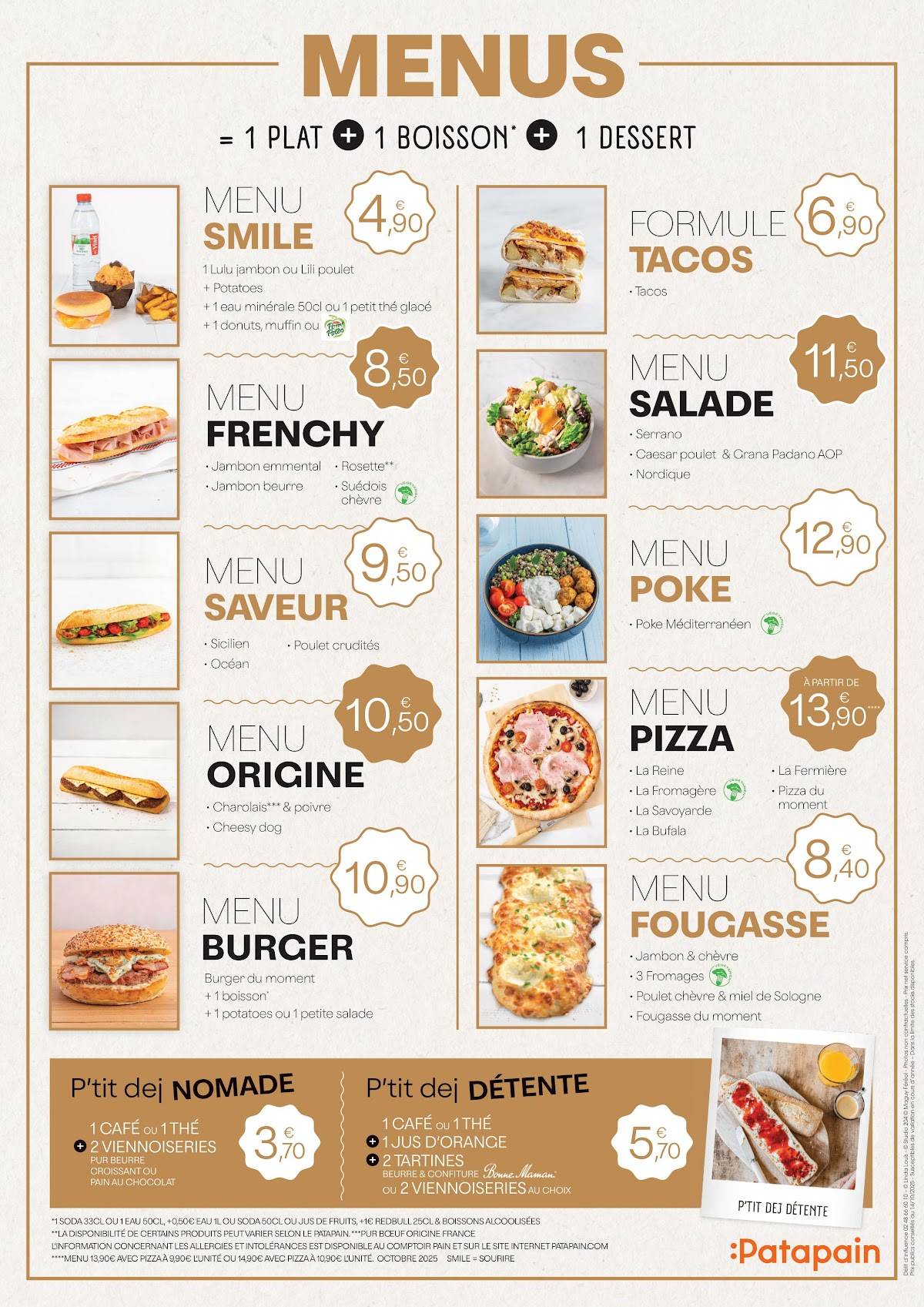 Menu de Patàpain