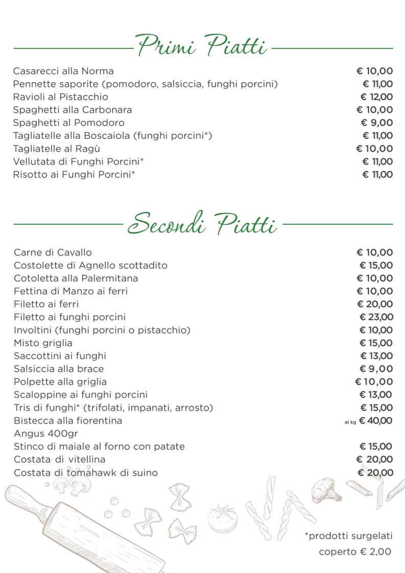 Menu di Peccati di Gola 2 