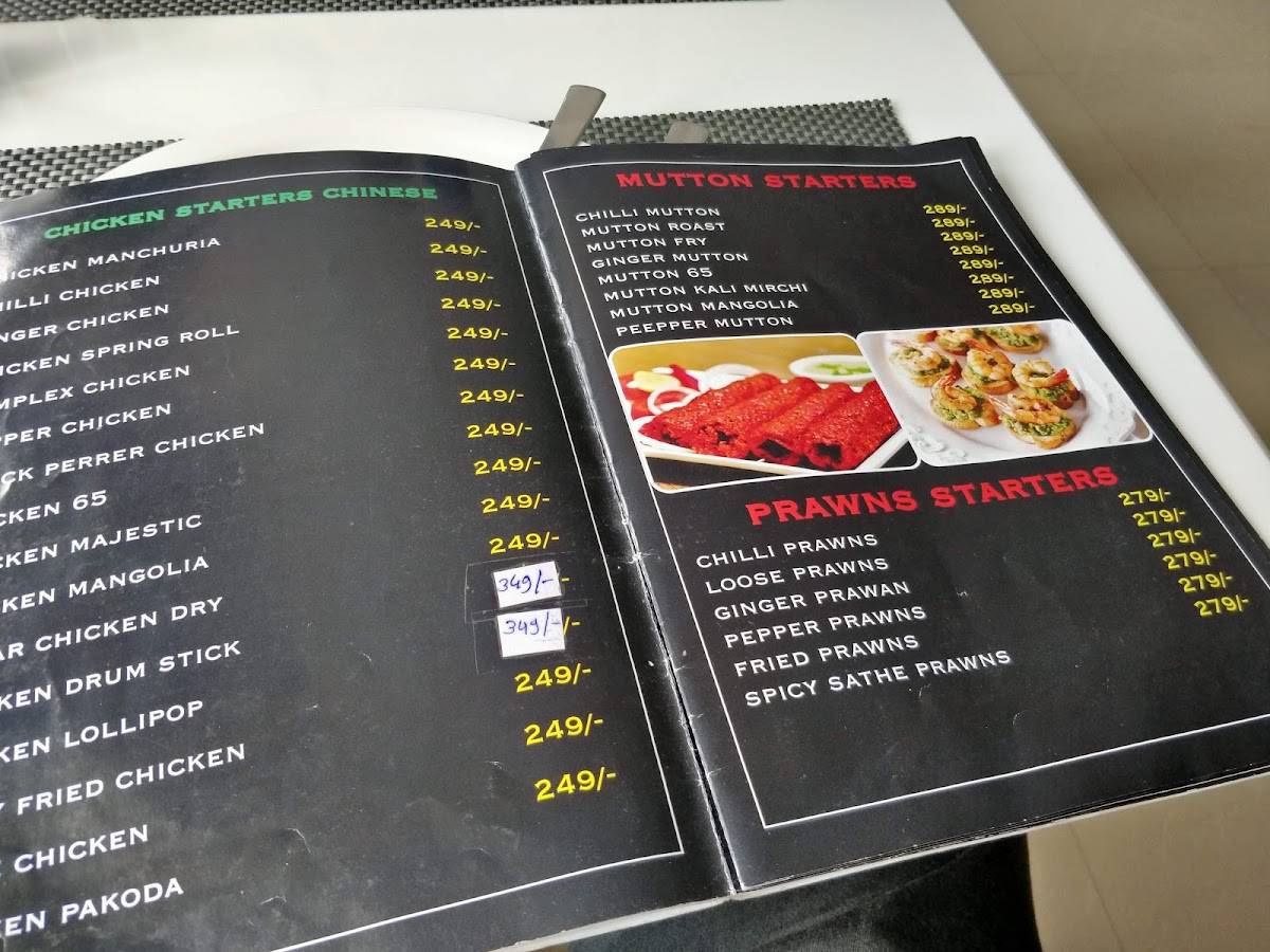 Pepper Tree Restaurant menu