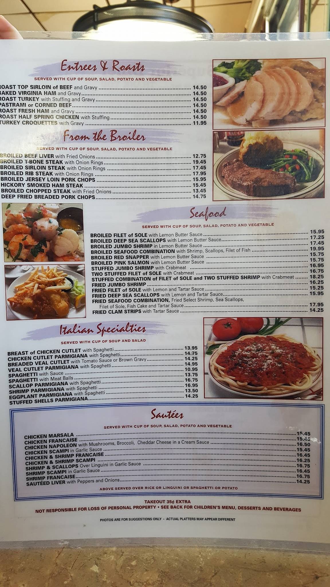 Menu at Superior Diner restaurant, Perth Amboy