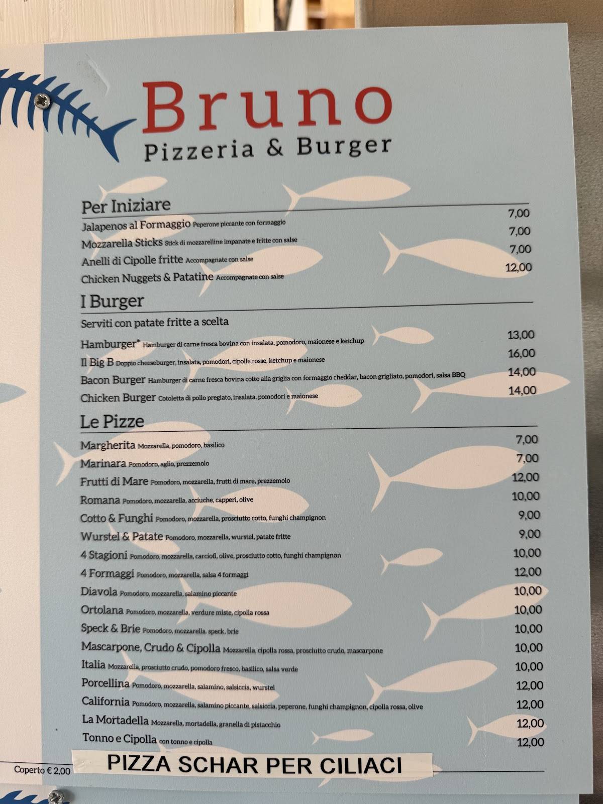 Menu di Pesce Bruno 