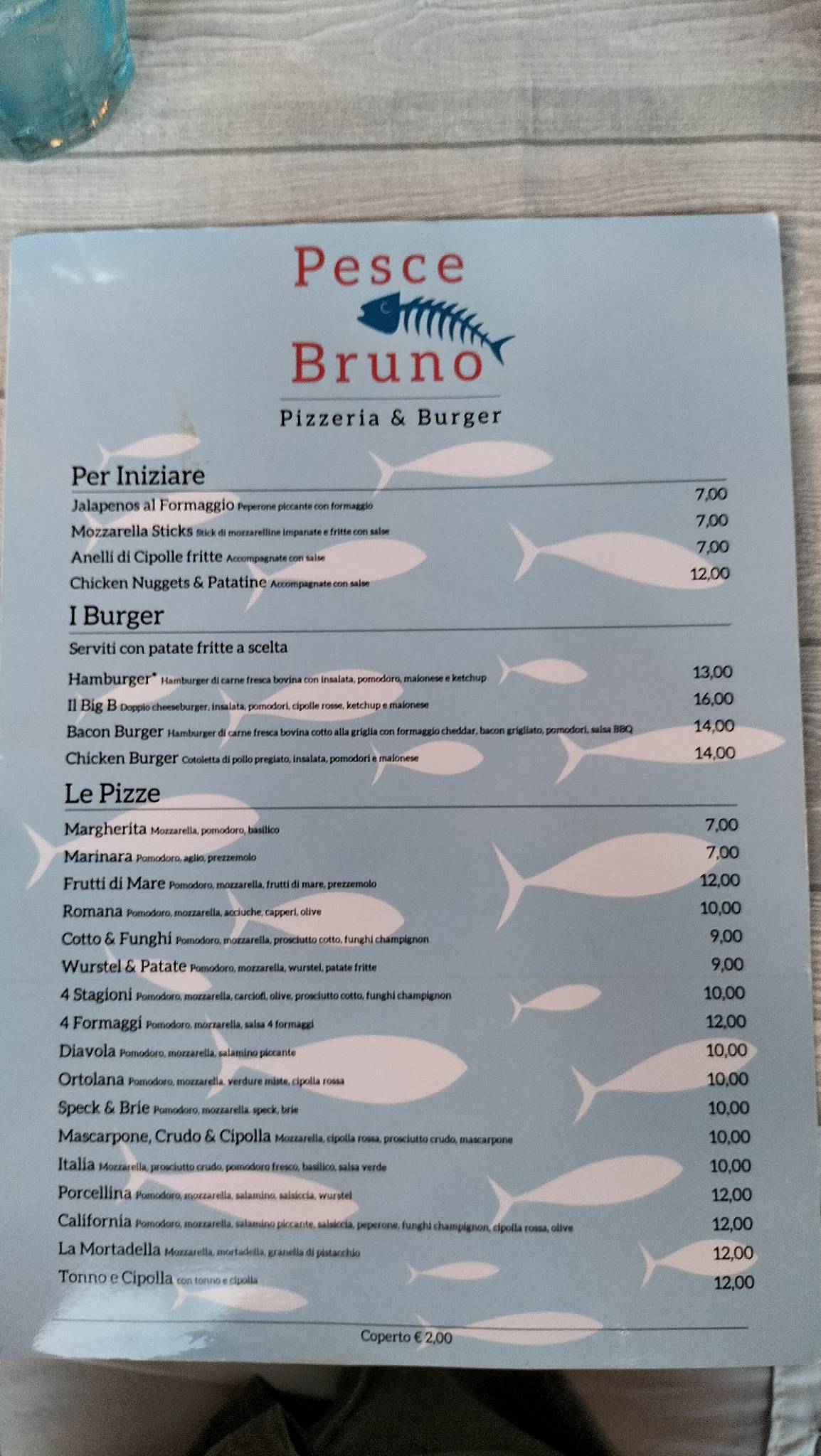 Menu di Pesce Bruno 