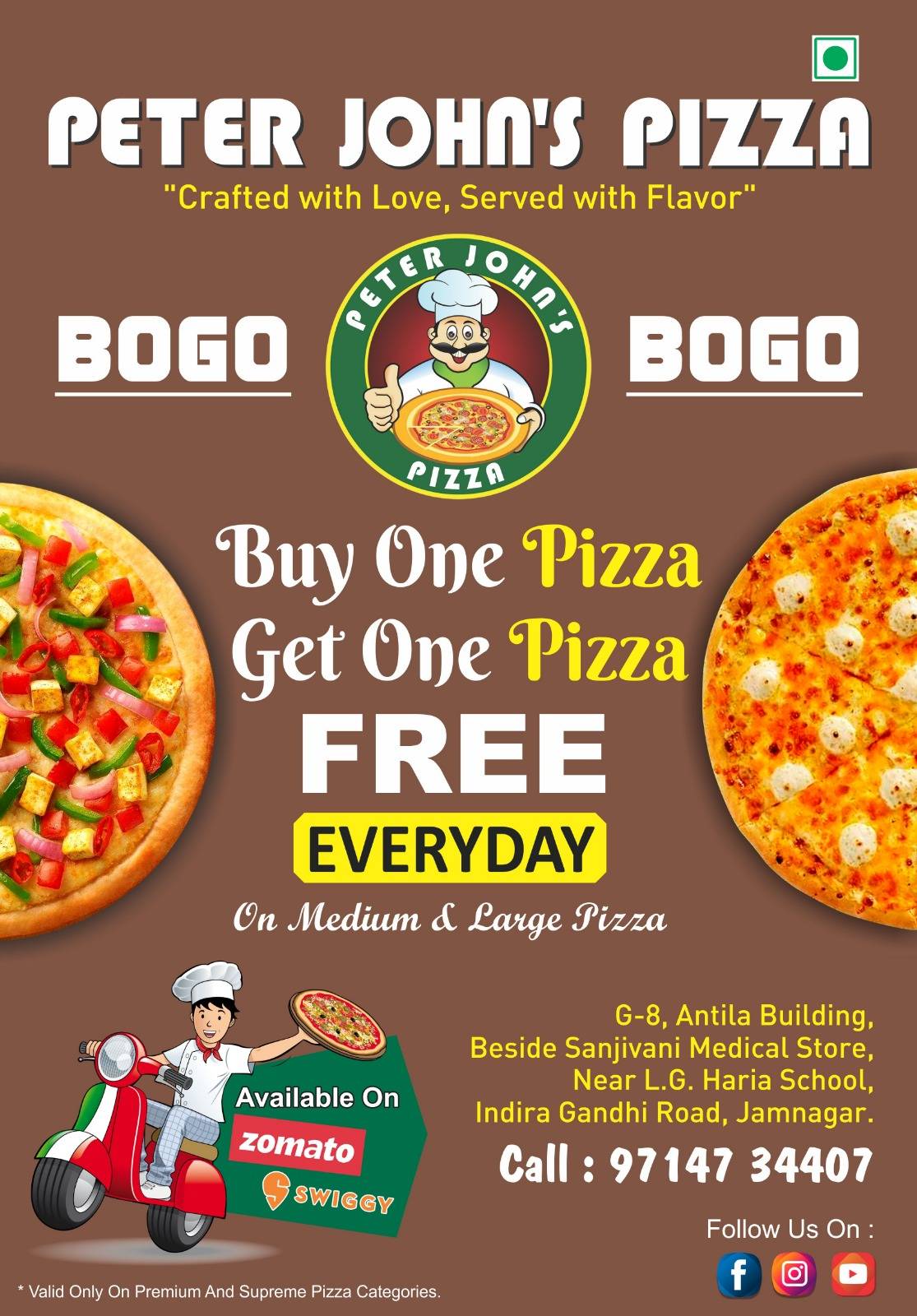 Peter John's Pizza - Devanshi Food menu