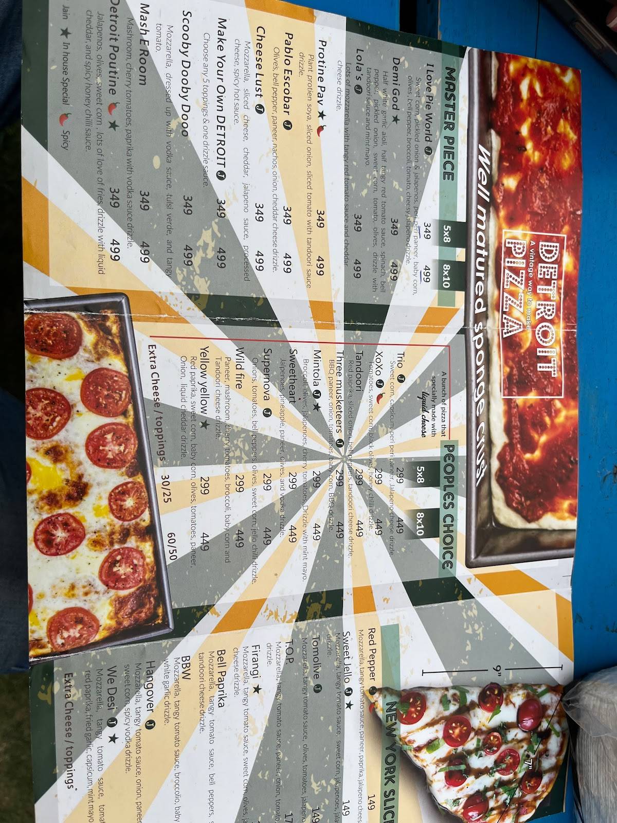 Menu at Pi Pizza Farm, Navsari