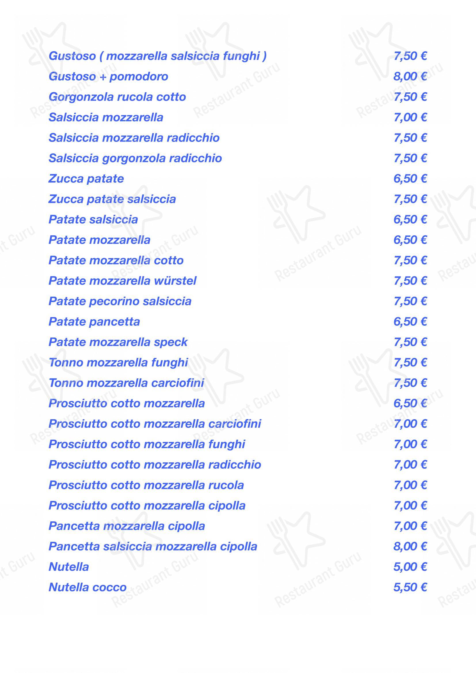 Menu per Piadina da Rina in Cesenatico