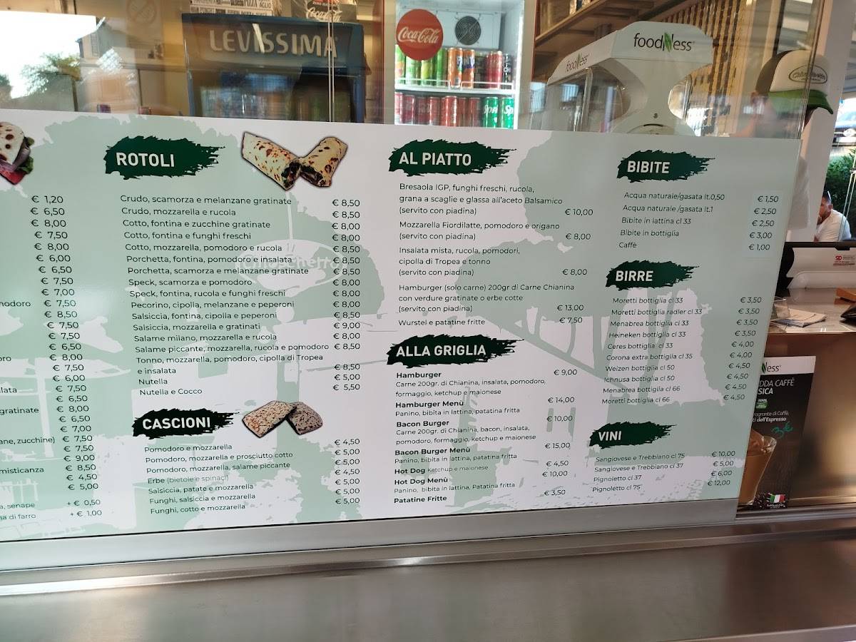 Menu di Piadineria Il Chioschetto 