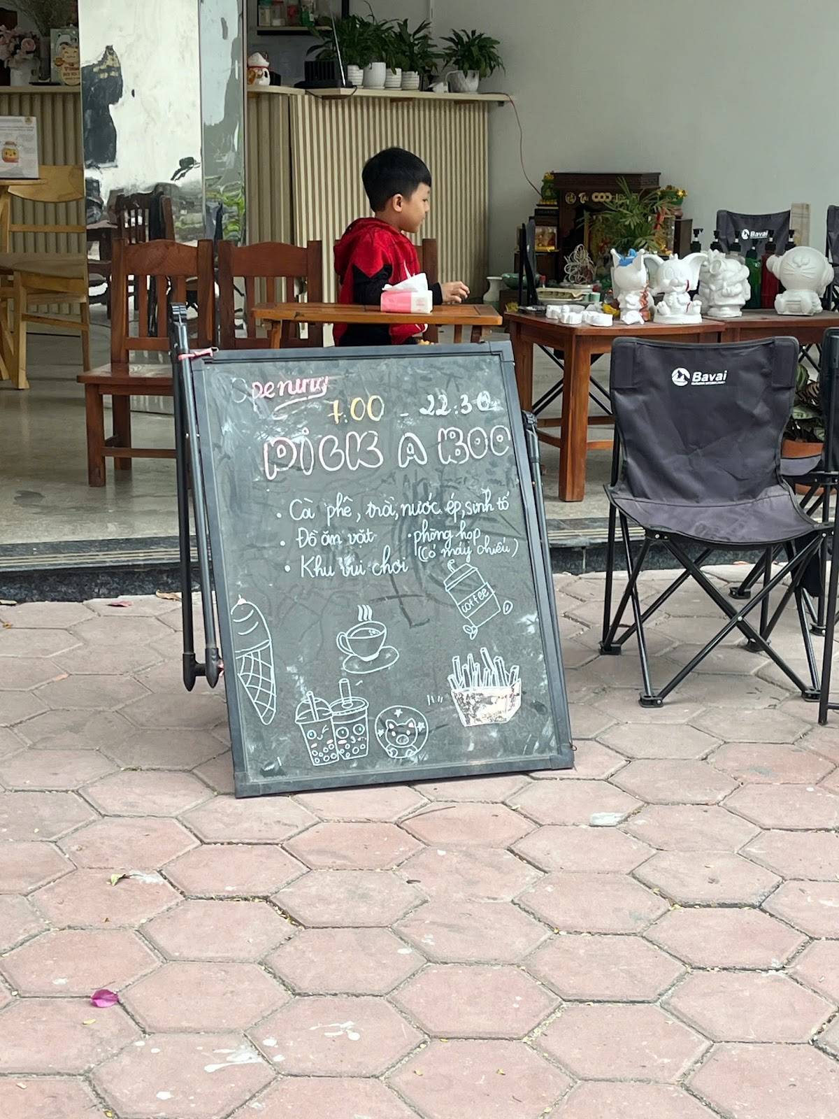 Carta de Pick A Boo Cafe, Hanoi