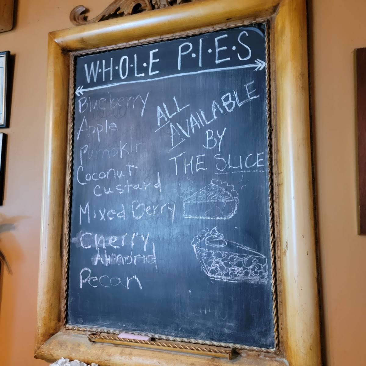 Menu at Pie Lady Cafe, Moorestown