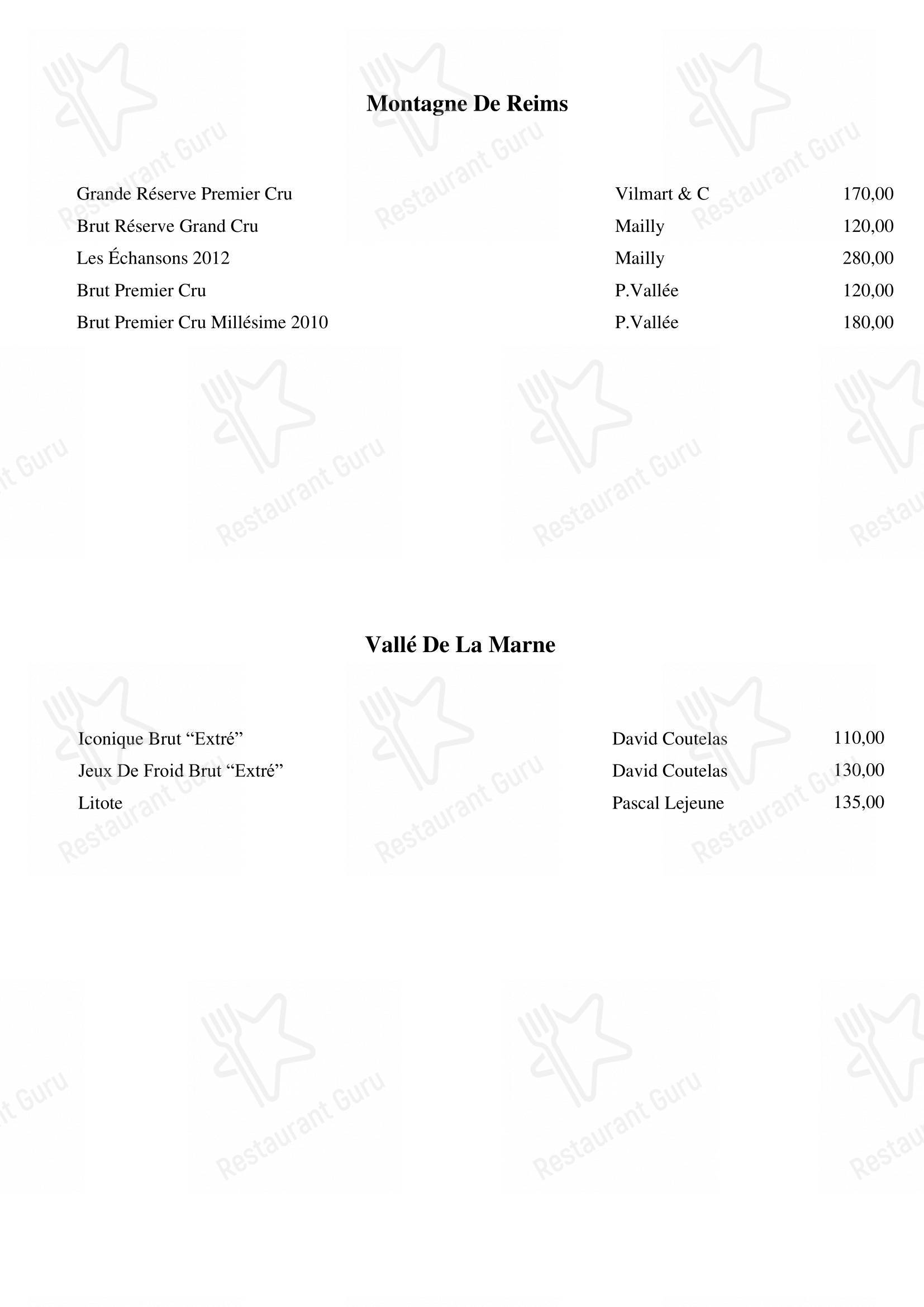 Menu di Pipero Roma - Menu bar