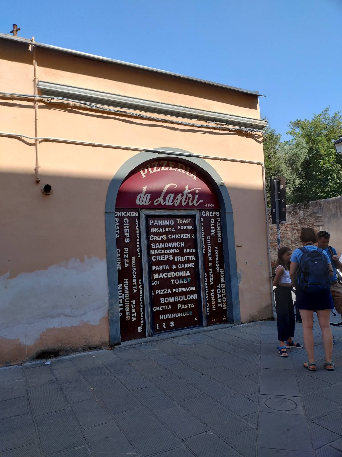 Menu di Trattoria Spaghetteria da Lastri Pisa 