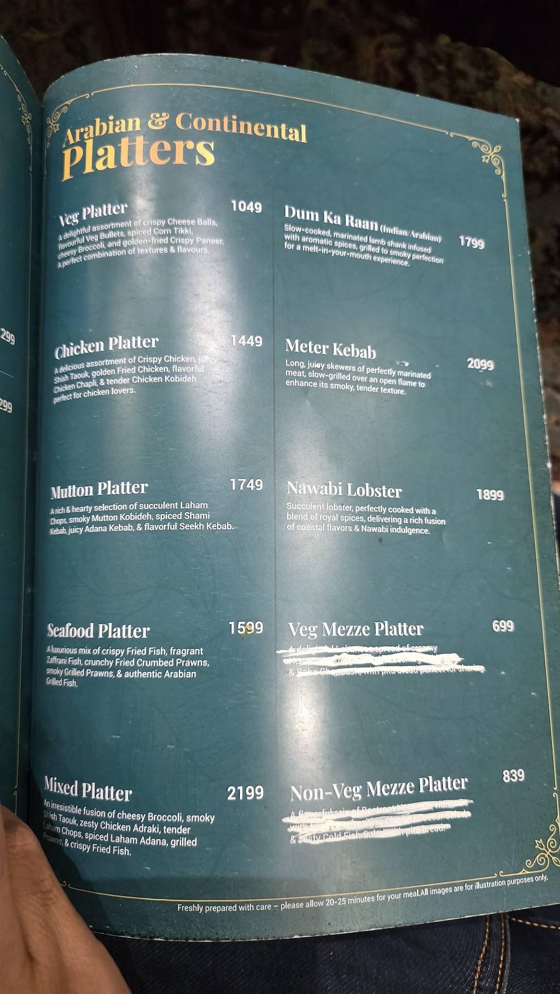 Pista House Fine Dining menu