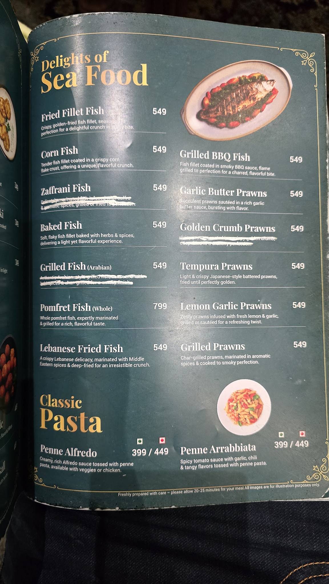 Pista House Fine Dining menu