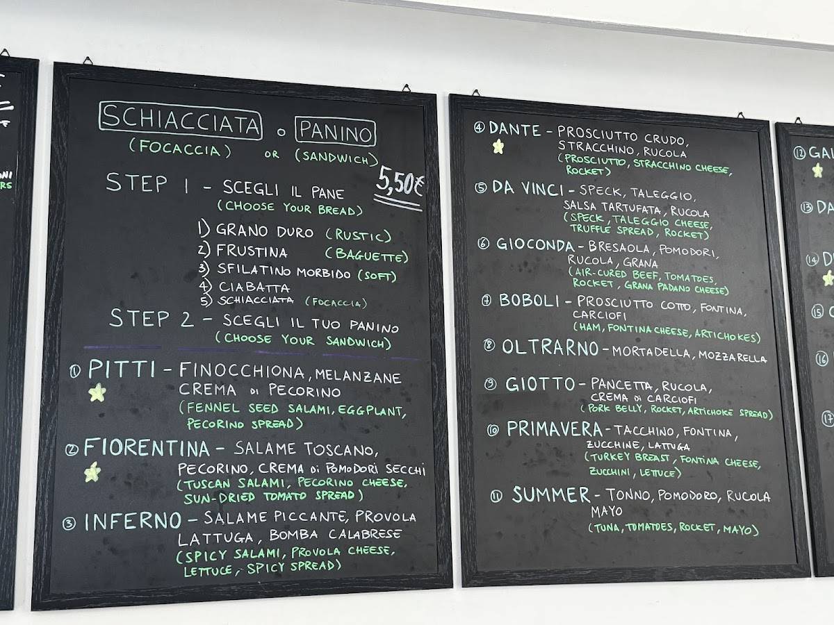 Menu di Pitti Express 