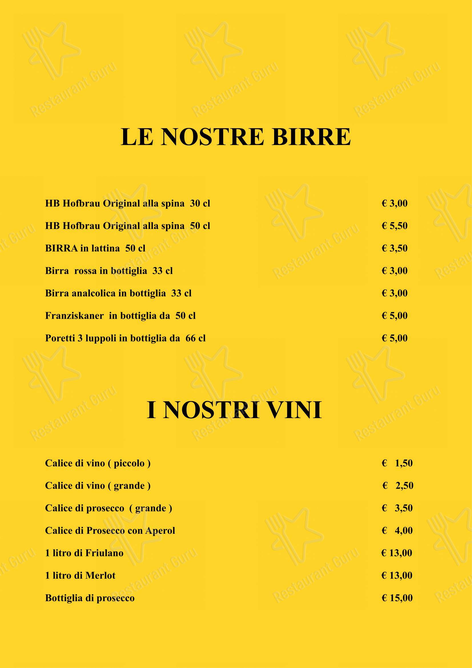 Menu di Pizza Connection Gorizia - Menu