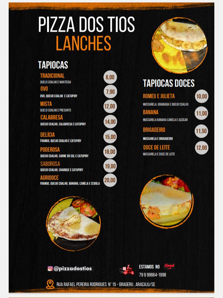Pizza Do Tio cardápio