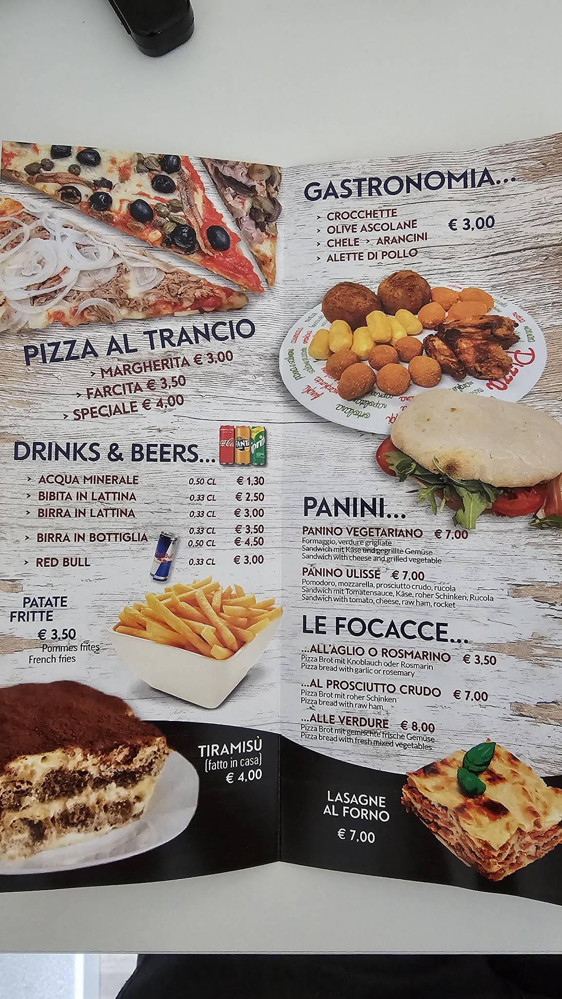 Menu di Pizza Express 