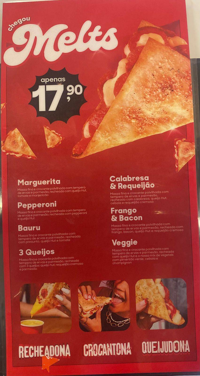Pizza Hut cardápio