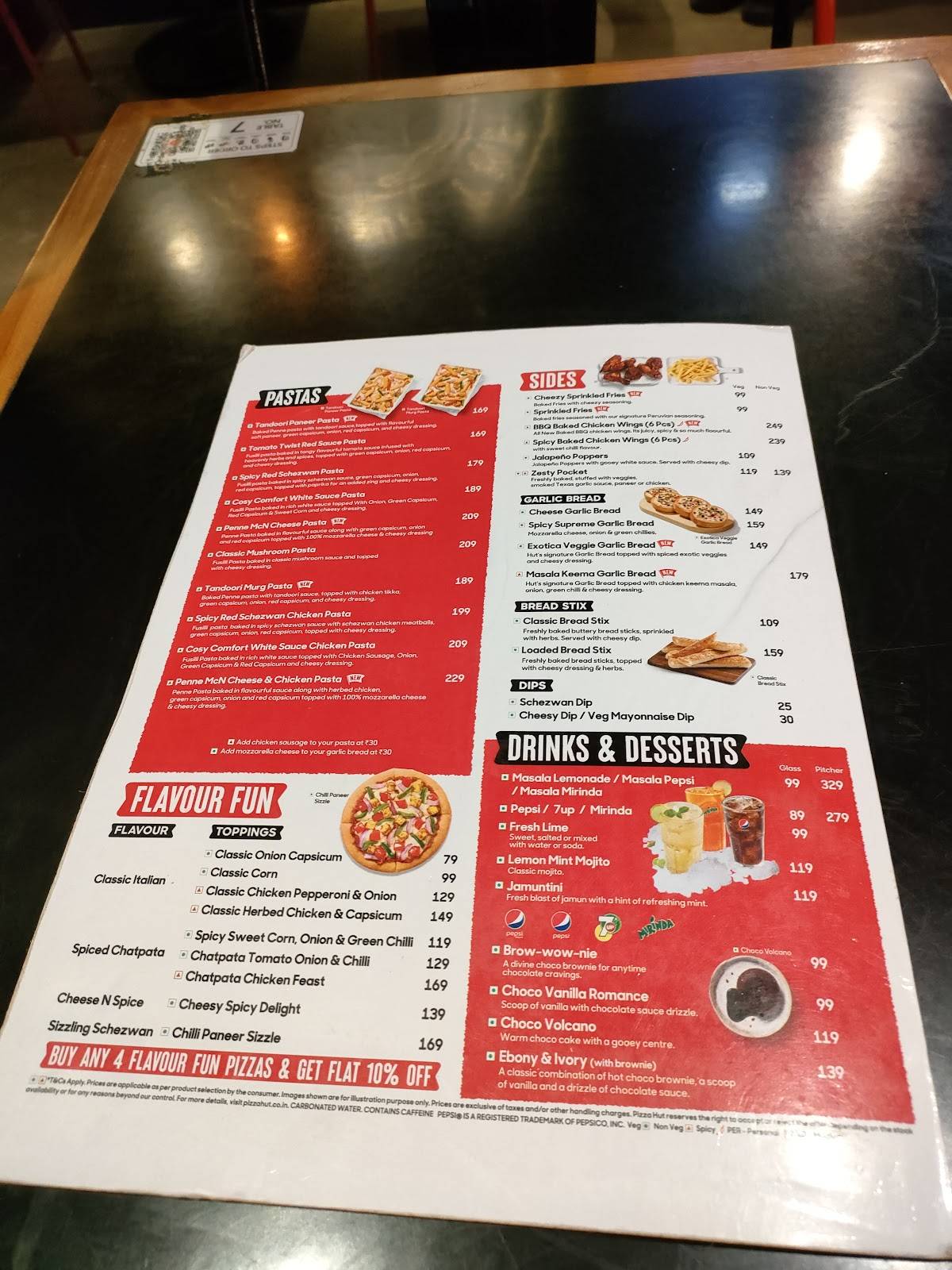 Pizza Hut Gandhi Puram, Rajahmundry menu