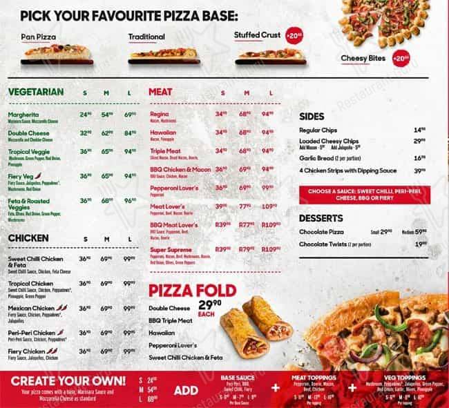 Menu de Pizza Hut Norwood