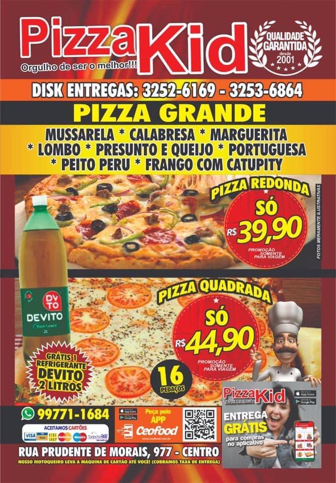 Pizza Kid Taquaritinga cardápio