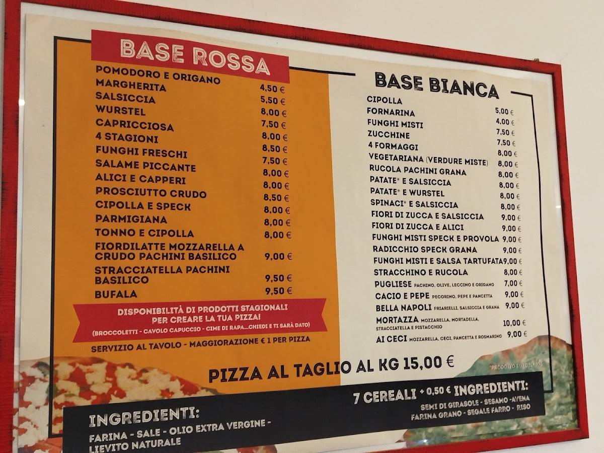 Menu di Pizza Magna 