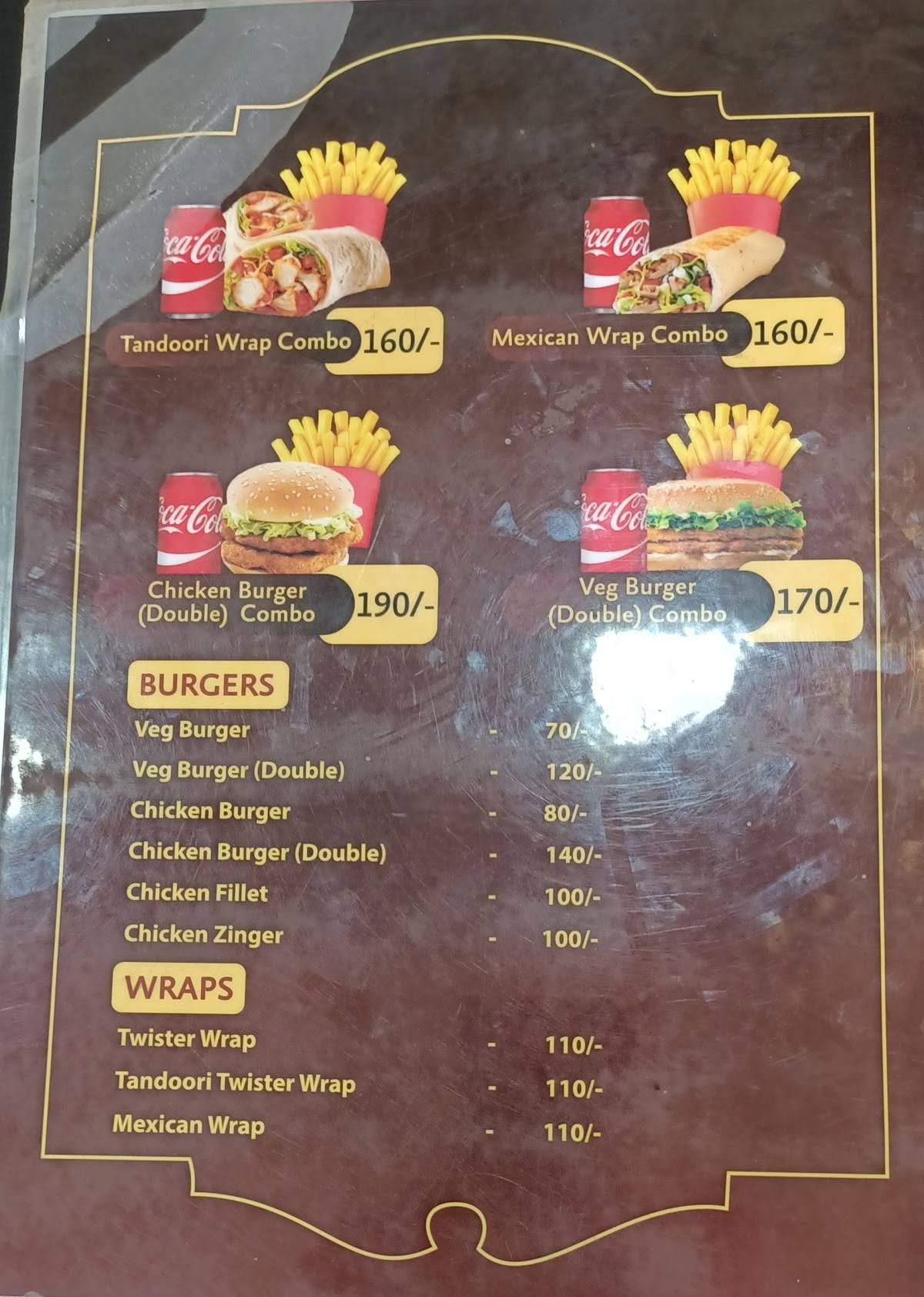 Pizza Palace menu